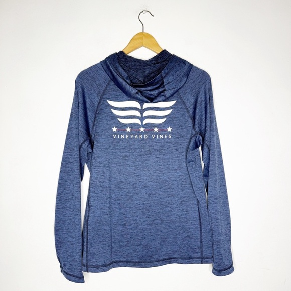 Vineyard Vines Men’s Performance Hooded Long Sleeve Shirt Size Small - Picture 1 of 5